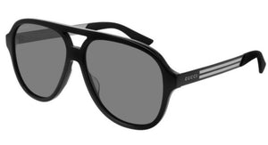 Gg0688S 001 Aviator Metal Negro Gris