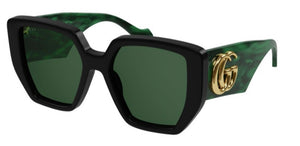 Gg0956S 001 Square Shape Negro Verde